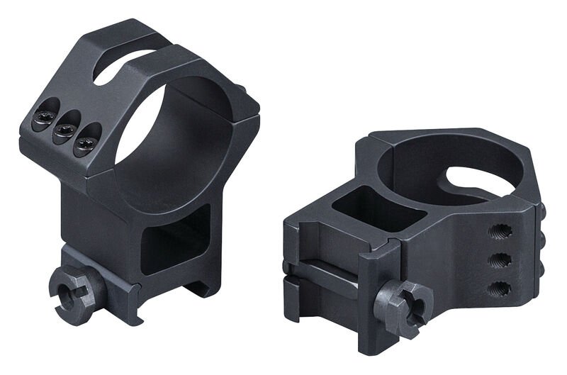 Weaver Mounts 99686 Six-Hole Skeleton Rings Matte Black 34mm Extra High - Weaver - 34MM