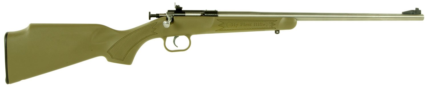 Keystone KSA2243 Crickett Youth 22LR Bolt Action Rifle Desert Tan SS - Crickett - .22 LONG RIFLE
