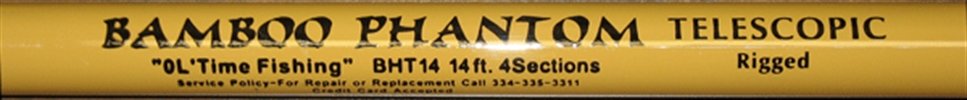 HICKS BAMBOO PHANTOM 3S-10' TELE POLE                       - Hicks