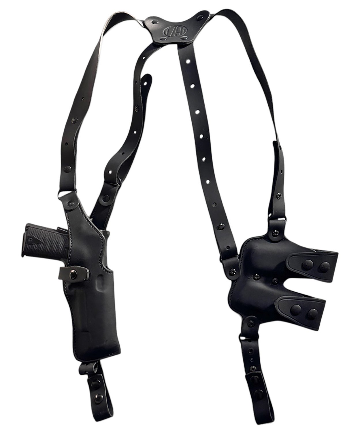 1791 Gunleather NSS-2.1-SBL-V-R Optic Ready Glock Shoulder Holster RH - 1791 Gunleather - BLACK