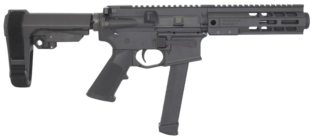BRIGADE BM-9 9MM 8.5 BLK SBA3 MLOK MINI CAN - Brigade Manufacturing - 9mm