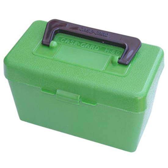 MTM Case-Gard H50-R-MAG-10 Ammo Box 300 Win Mag 50rd Green Polypropylene - MTM Case-Gard - DELUXE AMMO BOX