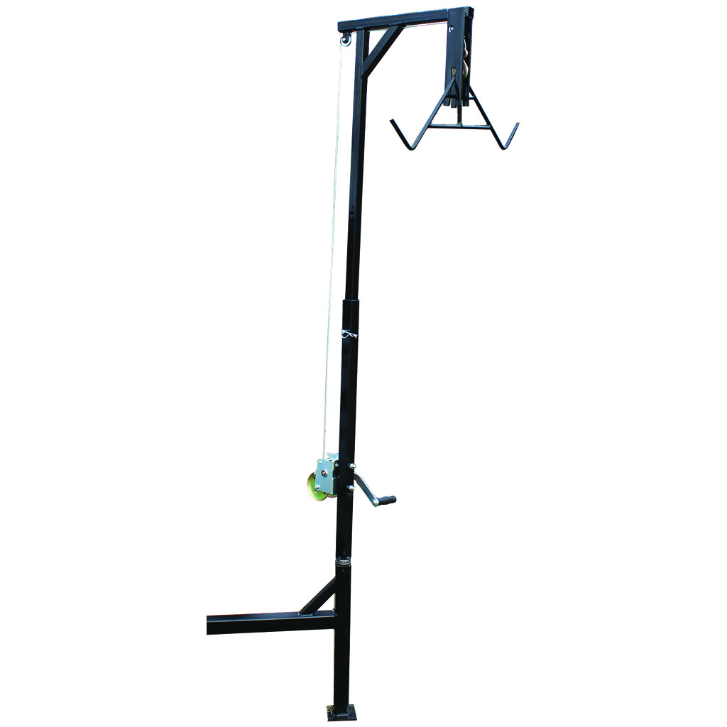 HME HME-HH Truck Hitch Game Hoist, 6.5'-9' Adjustable, 360 deg Pivot, 400 lbs