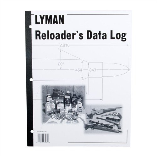 Lyman Reloader's Log Book 50 Pages - 0.50" x 8.60" x 11.00" - Softcover - Lyman