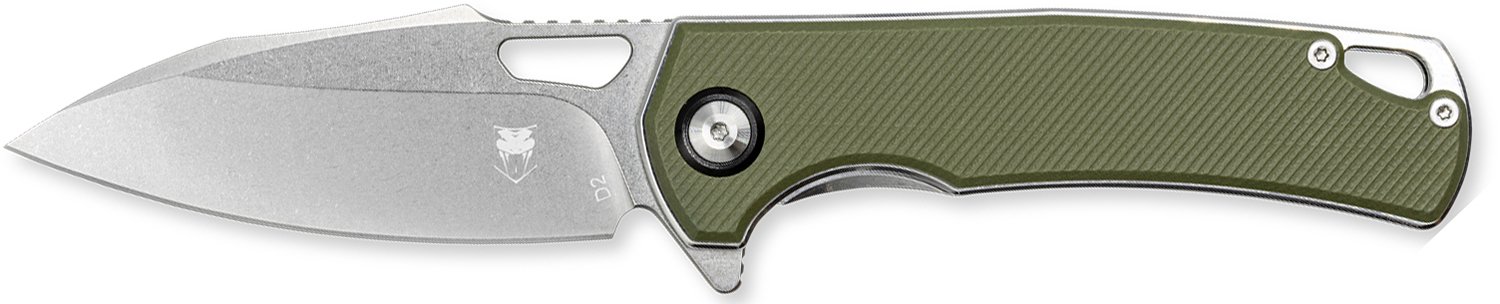 Buy CobraTec CTCLNHRBLK Wolverine 3.12" D2 Steel Blade Green G10 Handle online