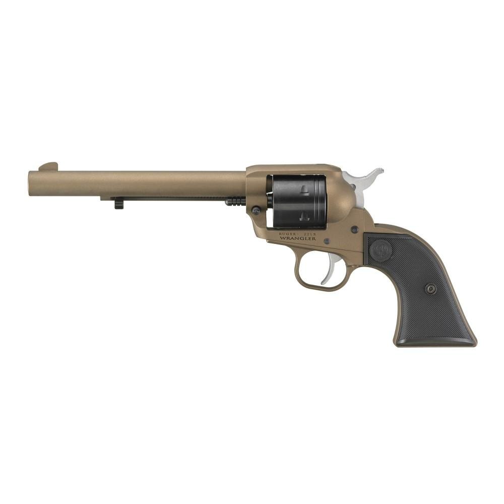Ruger Wrangler Revolver 22LR 6.5 in Burnt Bronze Cerakote 6 Round Capacity - Ruger - 22 LR