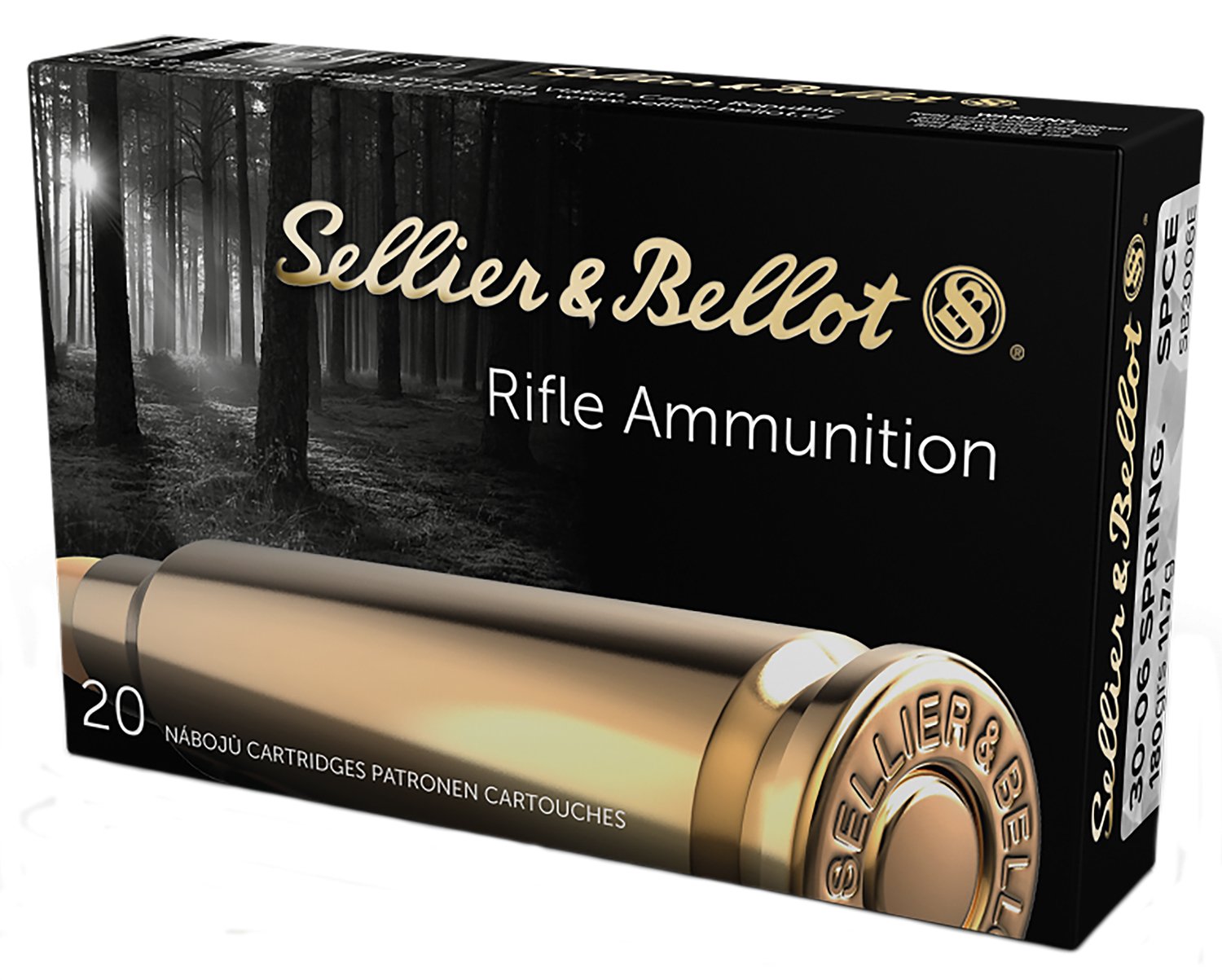 Sellier & Bellot SB3006E .30-06 Springfield 180gr Soft Point Ammo 20 Rds
