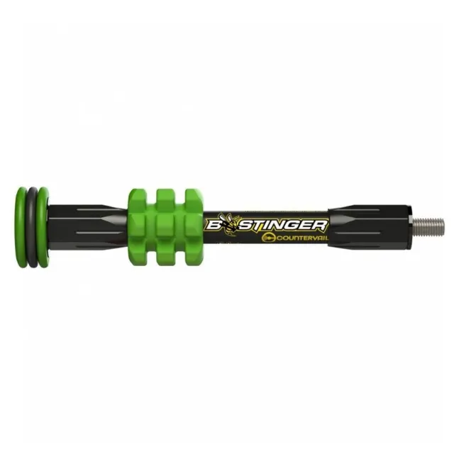 Bee Stinger MicroHex Stabilizer Green 6 In with Weights - Bee Stinger