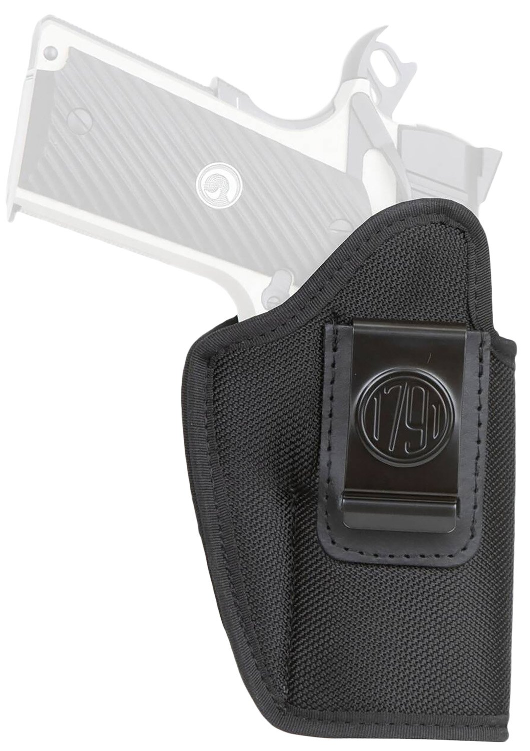 1791 Gunleather PNIWB4BLKL Premium Nylon IWB Holster Black Left-Handed - 1791 Gunleather - BLACK