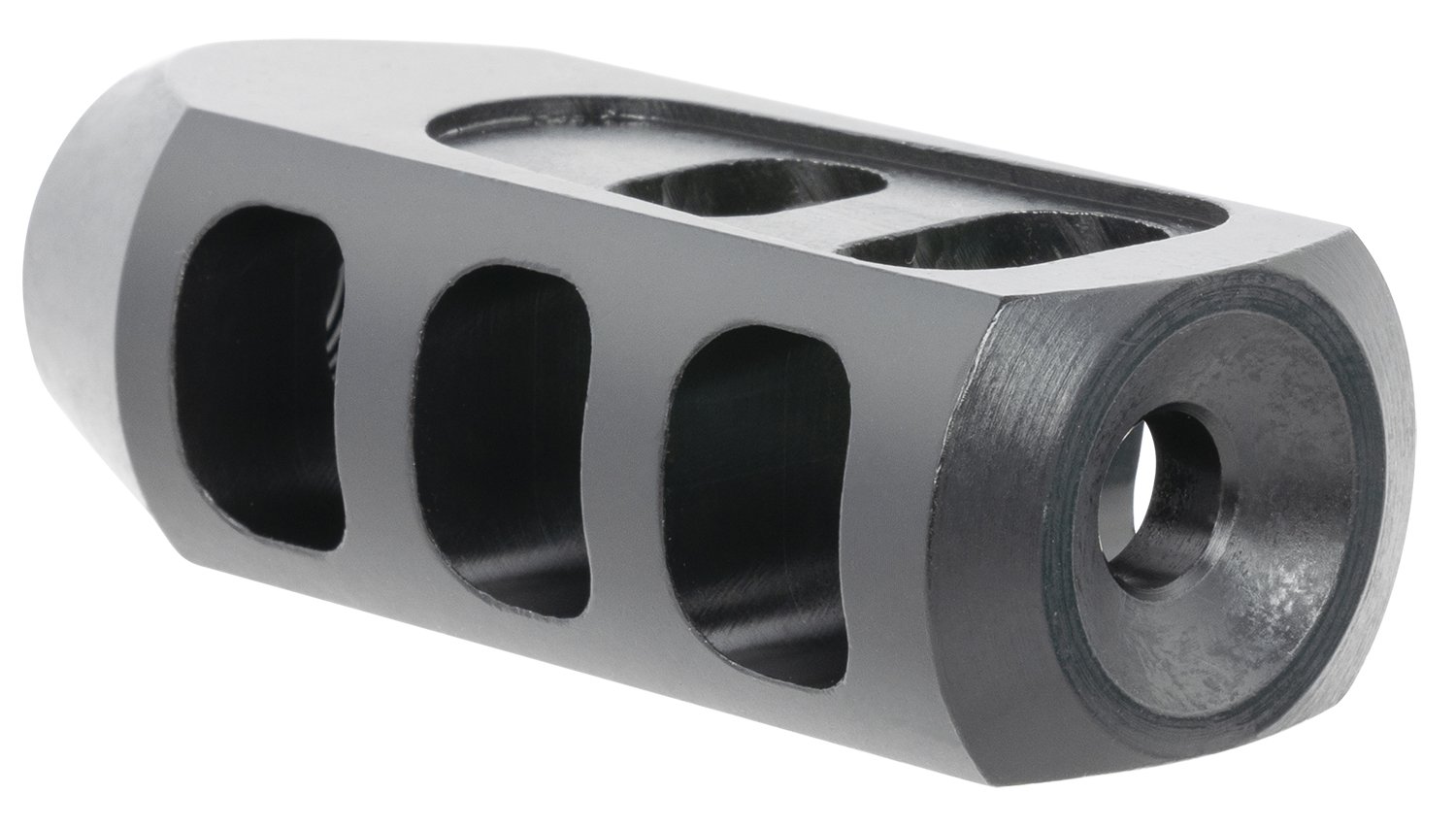 TacFire MZ1009N Tanker Muzzle Brake 1/2"-28 tpi Black Oxide Steel 5.56mm