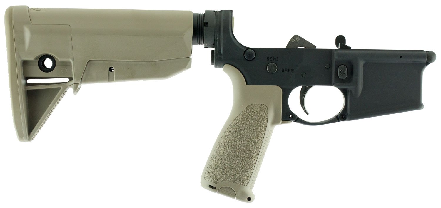 BCM LRGSTKMOD0FDE Lower MOD 0 Multi-Caliber 7075-T6 Aluminum Black