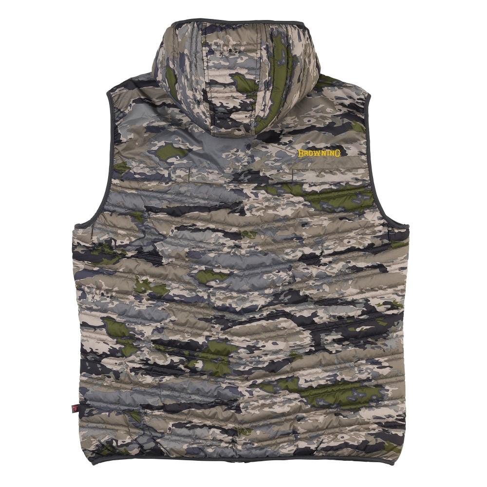 Browning Packable Puffer Hooded Vest Ovix S - Lightweight & Warm - Browning