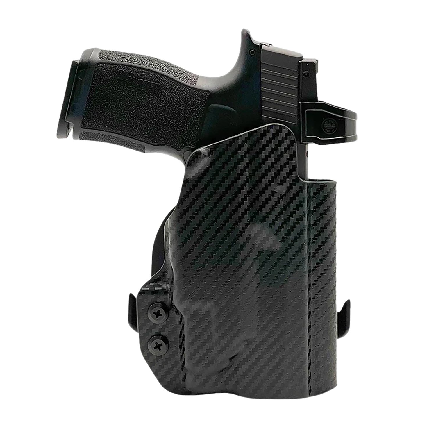 Rounded Gear SSRP365TLR7CFRHOWBPDL Paddle Holster OWB Black Carbon Fiber Kydex Fits Sig P365 Right Hand - ROUNDED - BLACK CARBON FIBER