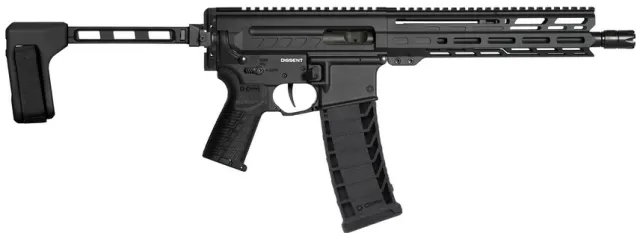 CMMG Dissent MK4 9mm 10.5" Braced Pistol, Armor Black - CMMG - 9mm