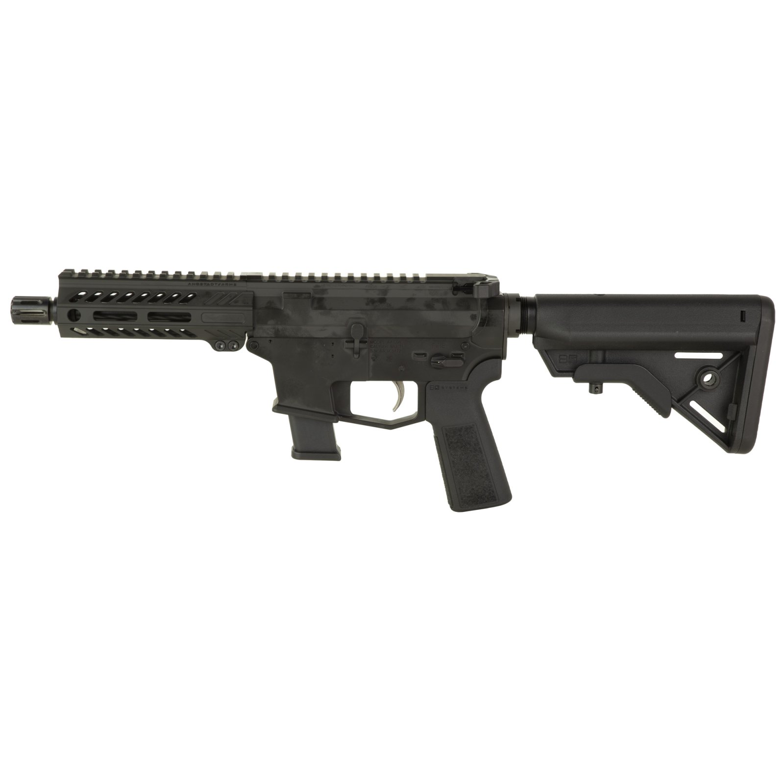 Angstadt Arms UDP-9 AAUDP09S06 9MM 6" SBR, M-LOK, B5 Stock, 17 Rds, Black