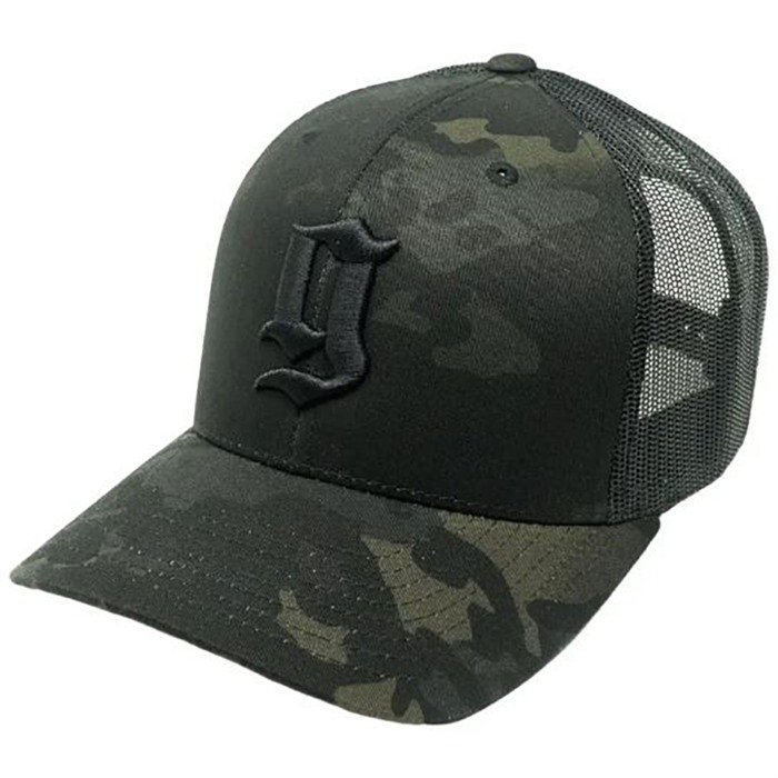 GBRS Group HAT-PUFF-MCBBLK Multi-Cam Black Trucker Hat