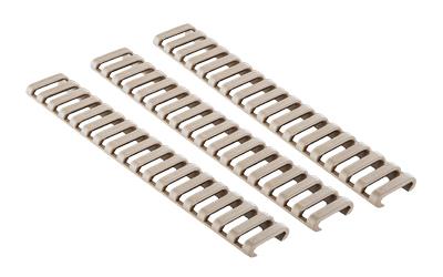 Ergo 18-Slot Ladder LowPro Rail Cover 3 Pack Coyote Brown