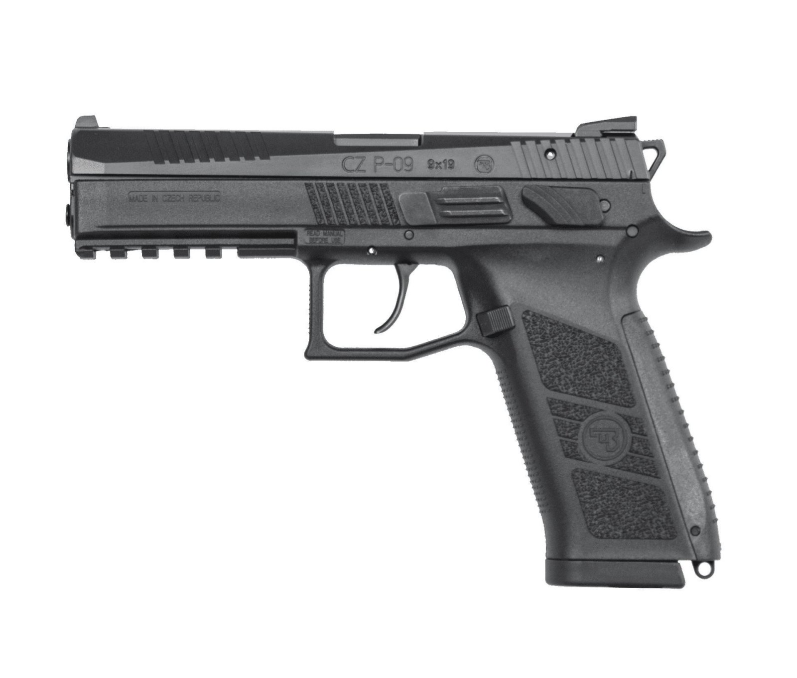 CZ P-09 Black 9mm Pistol - 4.54" Barrel, 10rd