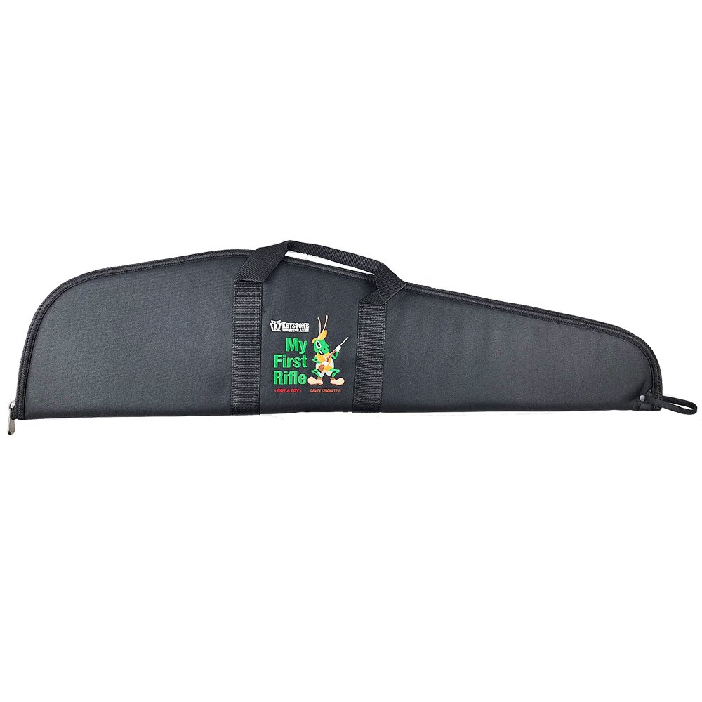 Keystone KSA035 Crickett Soft Rifle Case 34 in Black Padded Closure - Keystone Sporting Arms - BLACK/WHITE