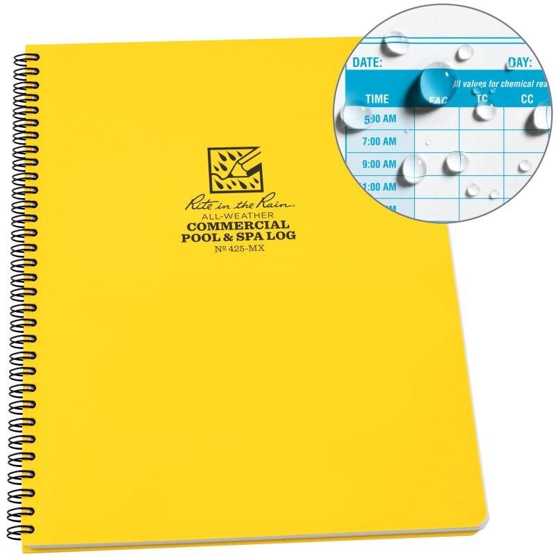 Buy Rite in the Rain Pool & Spa Log Weatherproof Spiralbound 4x6 online