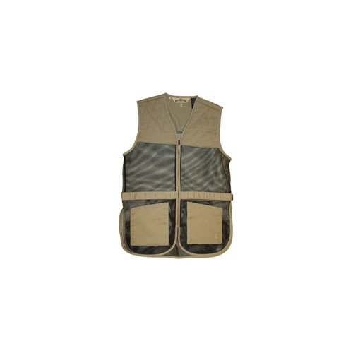 Bob Allen Tactical 21442 Full Mesh Dual Pad Shooting Vest Khaki XL - Bob Allen
