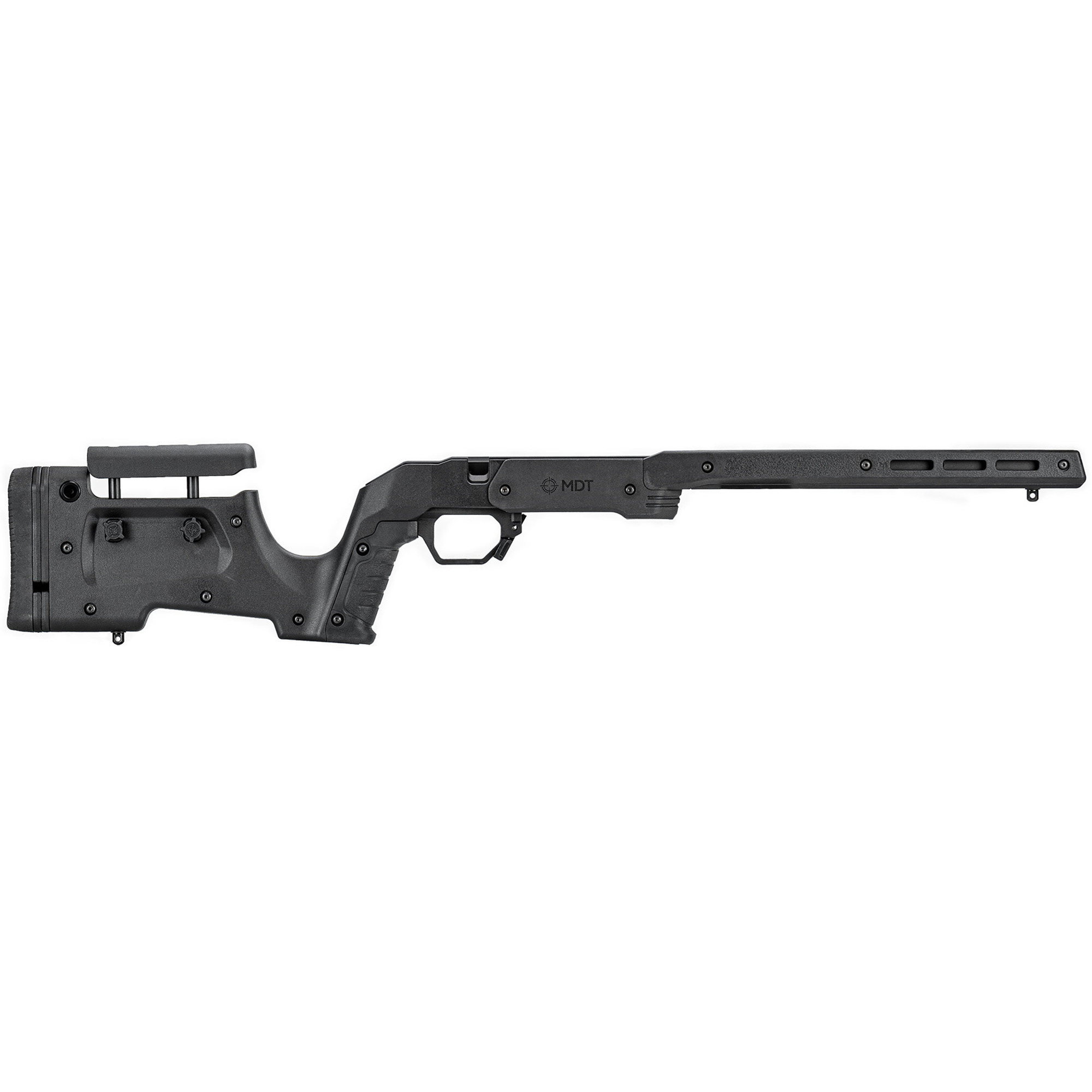 Mdt 104689BLK XRS Chassis Black Aluminum Core with Adjustable Cheekrest