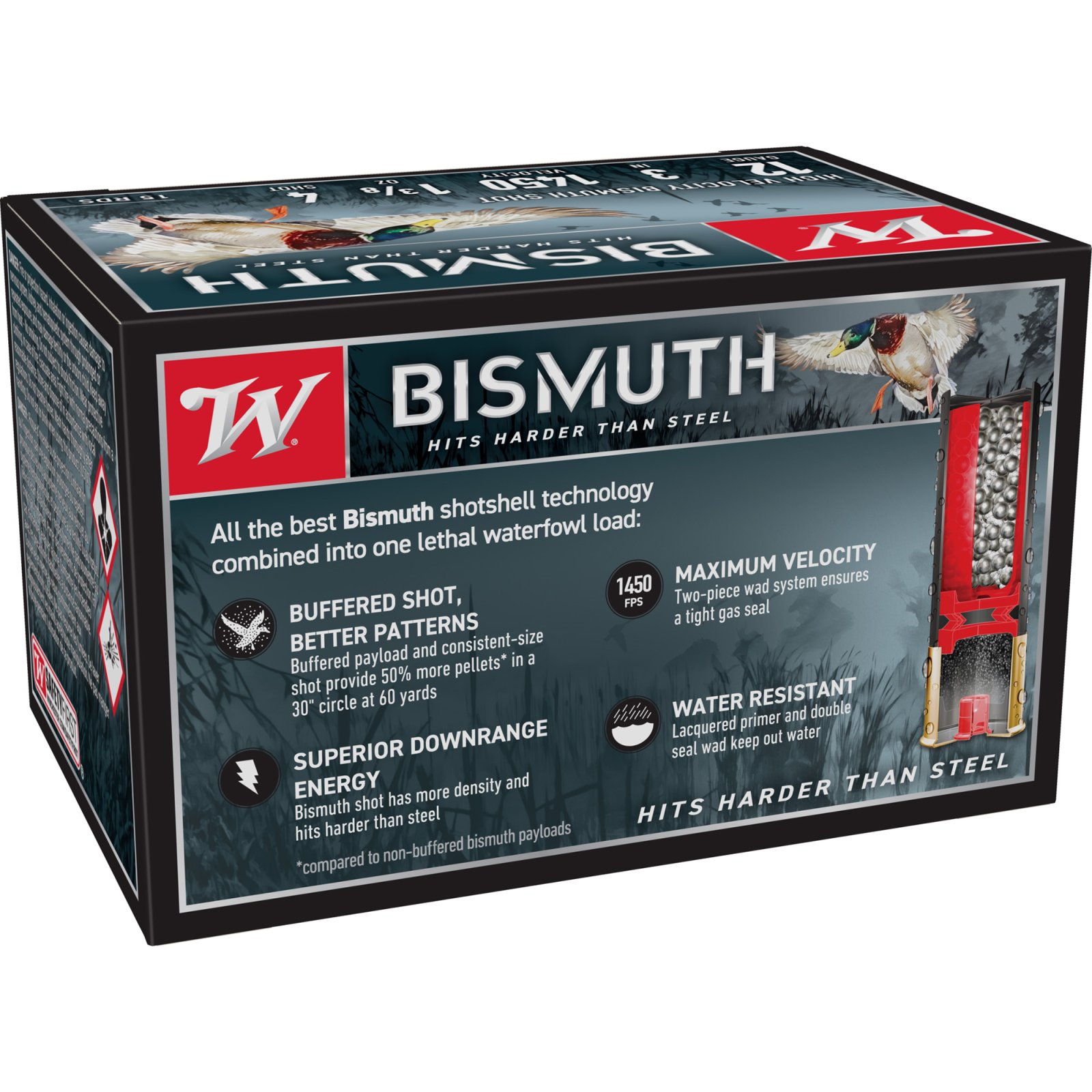 Buy Winchester SWB1234XV 12ga Bismuth Ammo 3" 1-3/8oz #4 1450fps 15ct online