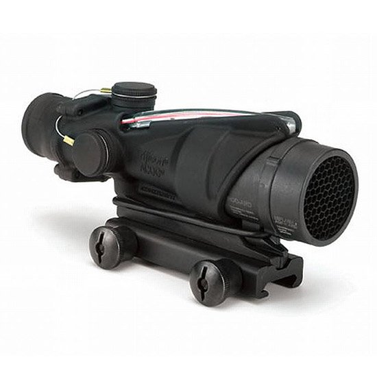 Trijicon ACOG 4x32mm Red Chevron Illuminated Rifle Scope, Compact Telescopic Sight, Tritium-Fiber Optic Dual Illumination, M16A4 Use, Waterproof, TA51 Mount - Trijicon - 223 Rem | 5.56 NATO
