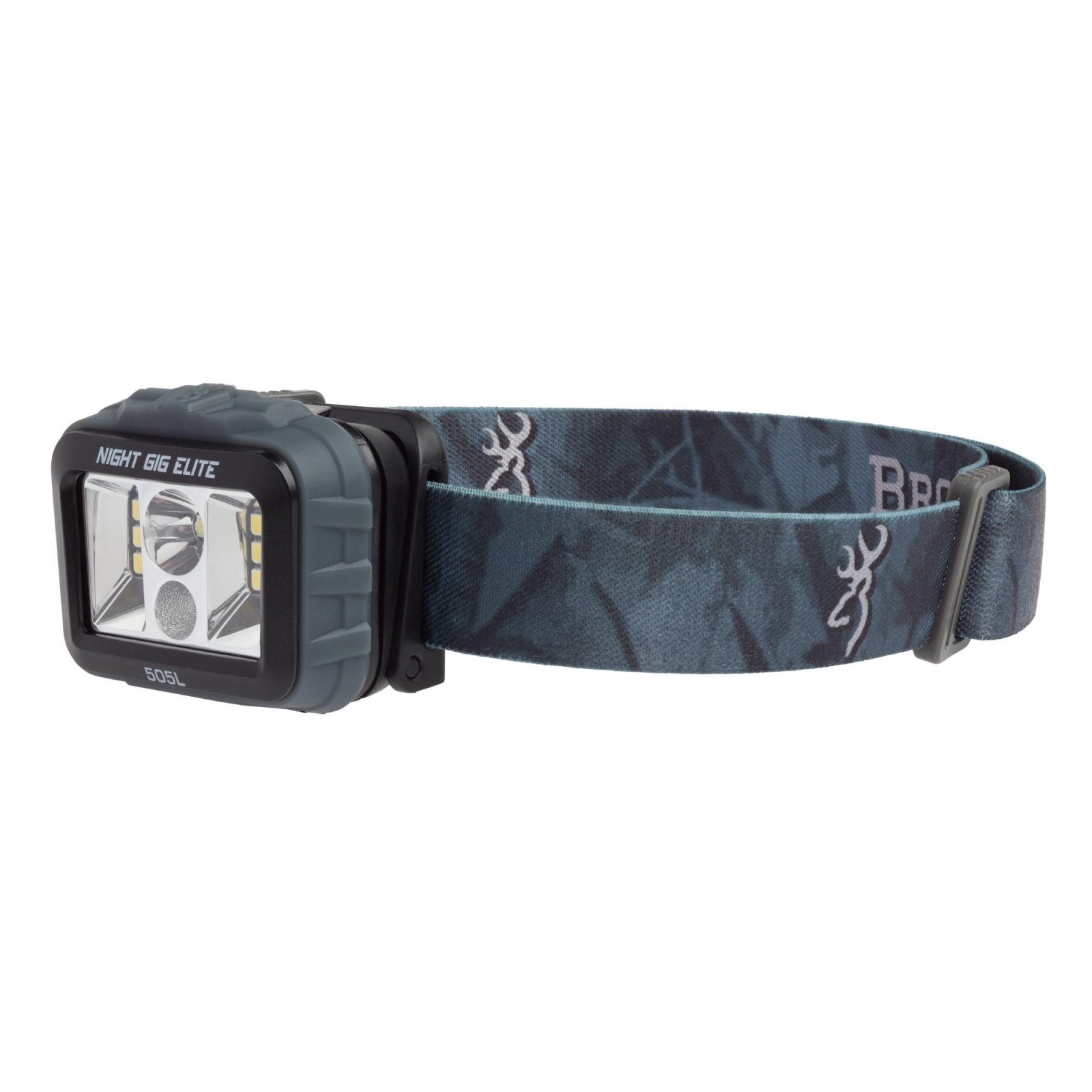 Browning Night Gig Elite Headlamp 25-505 Lumens Blue - Wide Angle Long Distance Beam Modes