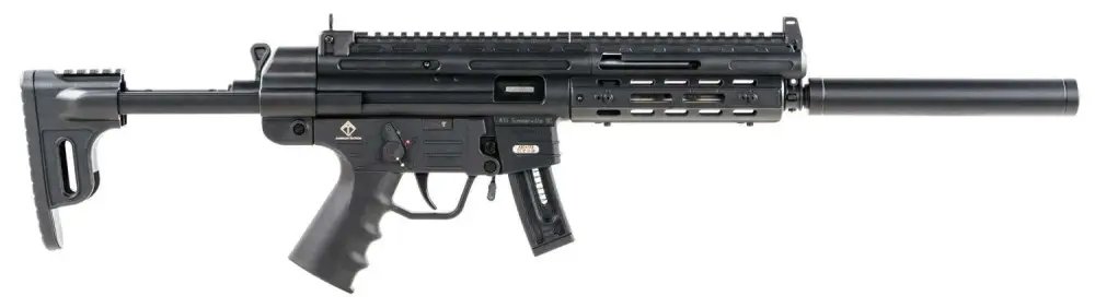 GSG GSG-1610 .22LR 16.25in Black 10rd Collapsible Stock M-LOK Handguard - American Tactical Imports - 22 LR