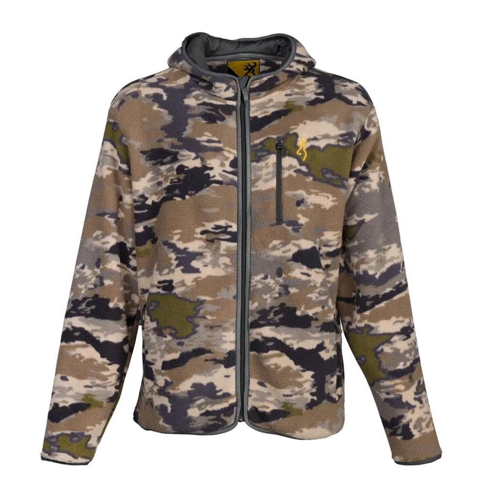 Browning 3043663404 Fleece 2.0 Jacket Ovix Camo XL Berber Fleece Hooded - Browning
