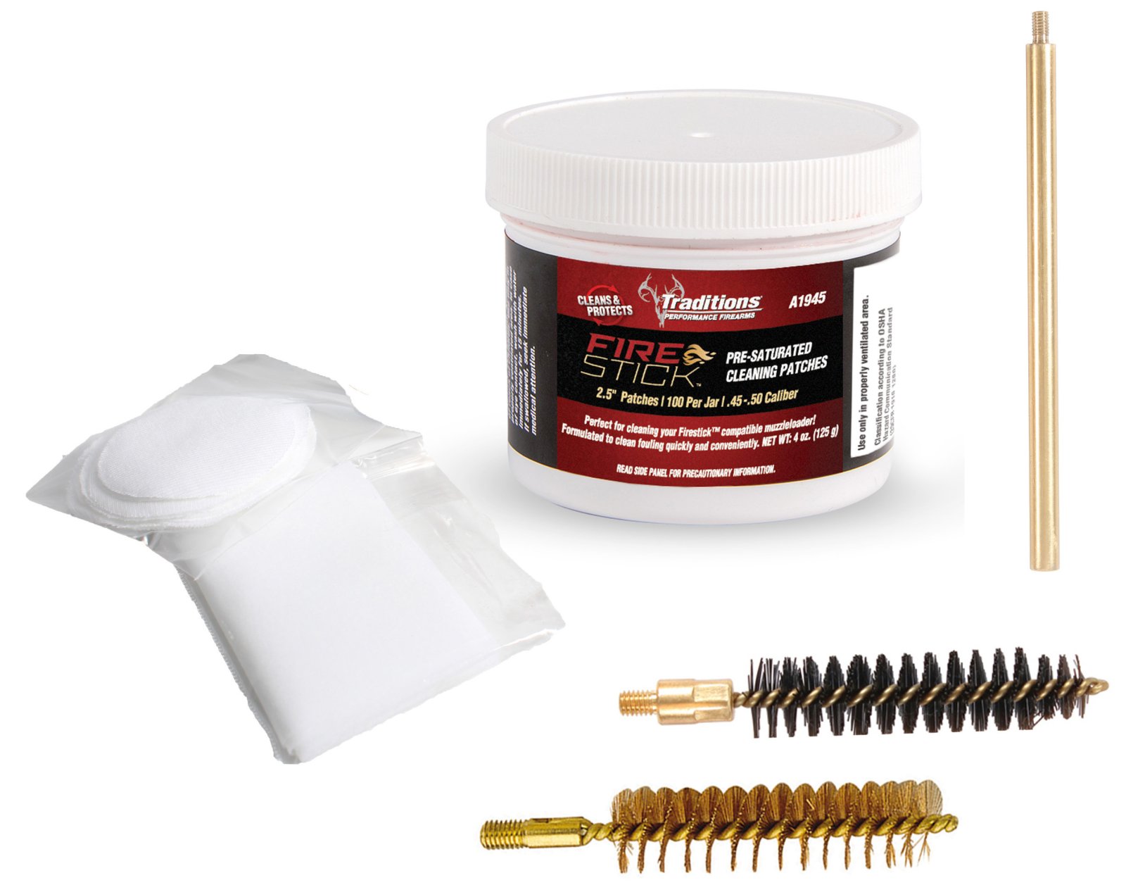 Buy Traditions A3964 Firestick Cleaning Kit for 50 Cal Muzzleloaders online