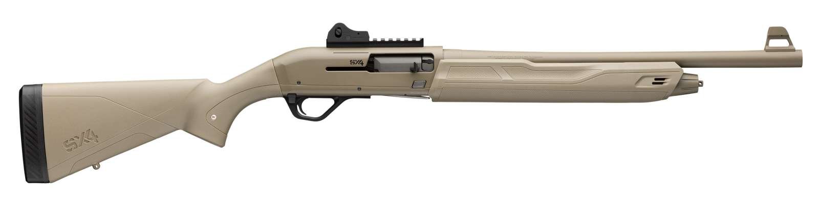 Winchester SX4 Defender 12 Gauge 4+1 Vent Rib LPA Sight 18.5" FDE - Winchester - 12 Gauge