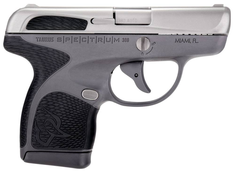 Taurus Spectrum 380 380 Automatic Colt Pistol (ACP) Double 2.8" 6+1/7+1 Gray Polymer Frame Black Synthetic Grip Stainless Steel Slide