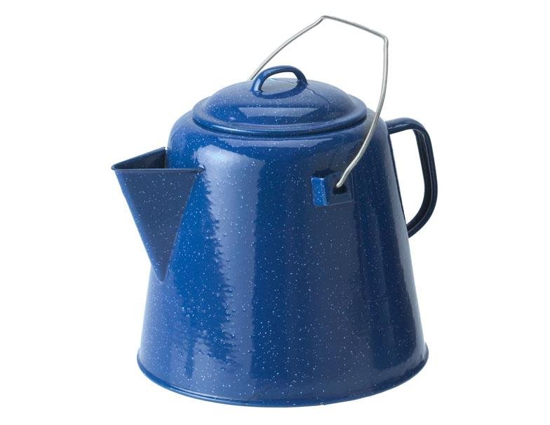 GSI 15160 20 Cup Enameled Steel Coffee Boiler Blue