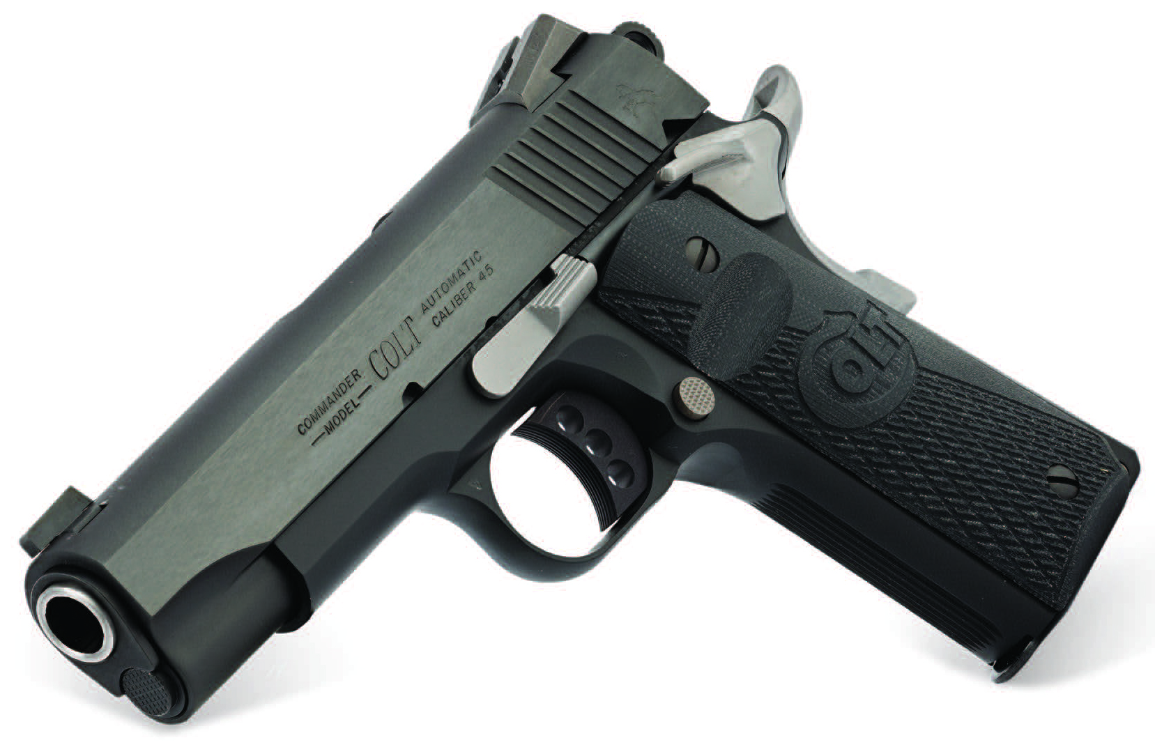 Colt ZO4840NC Night Commander .45ACP 4.25" Blued, Novak Sights, Blemished