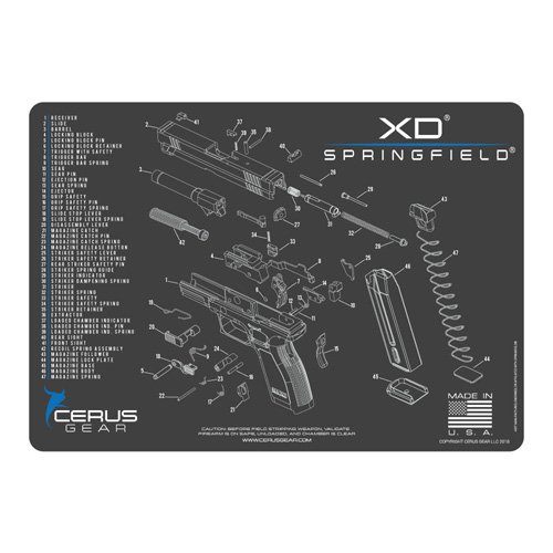 CERUS GEAR SPRINGFIELD XD SCHEMATIC GREY - Cerus Gear