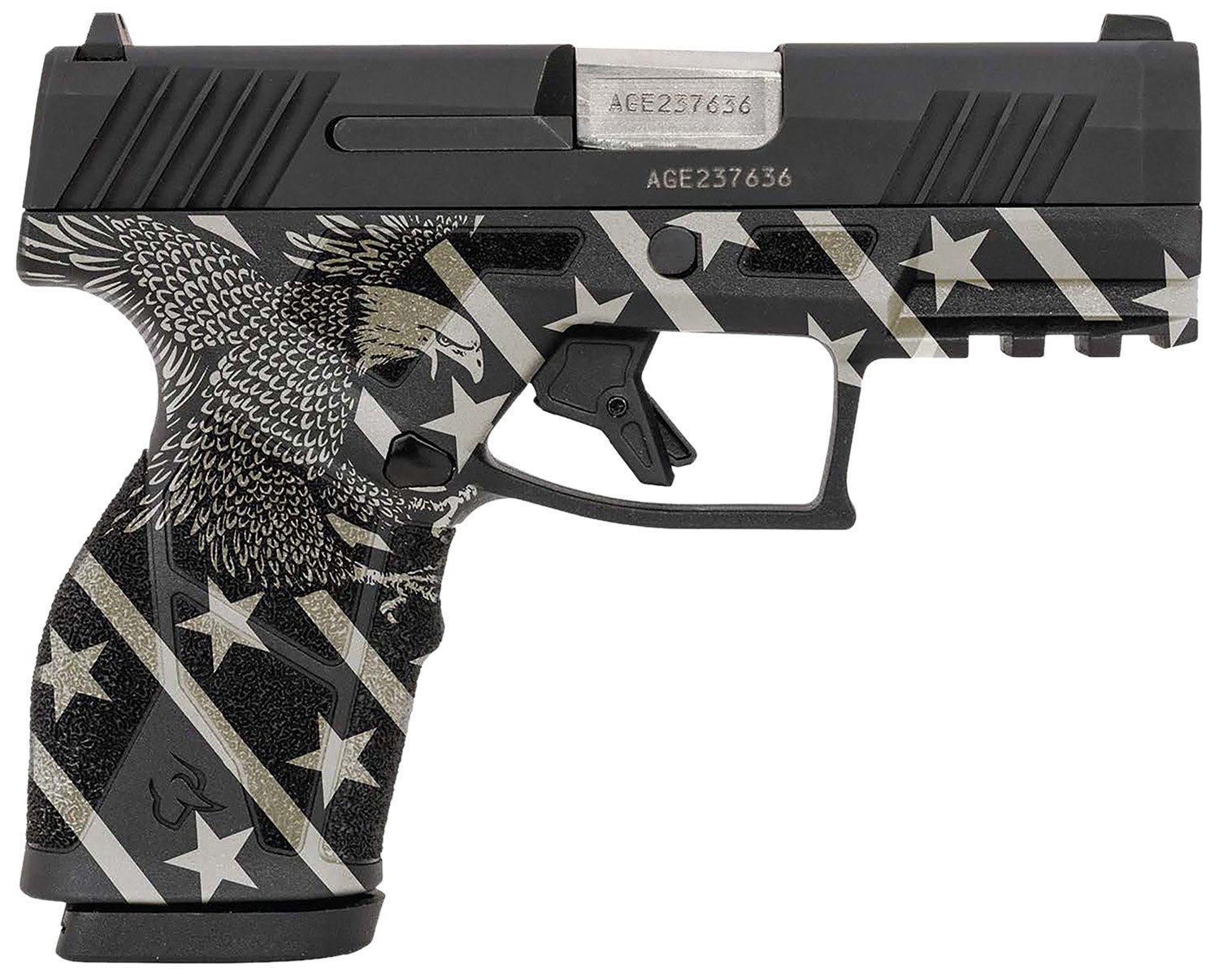Taurus GX2 9mm Luger 3.38" 10+1 Stainless Steel Barrel Eagle Stars & Str... - Taurus International Manufacturing, Inc. - 9mm