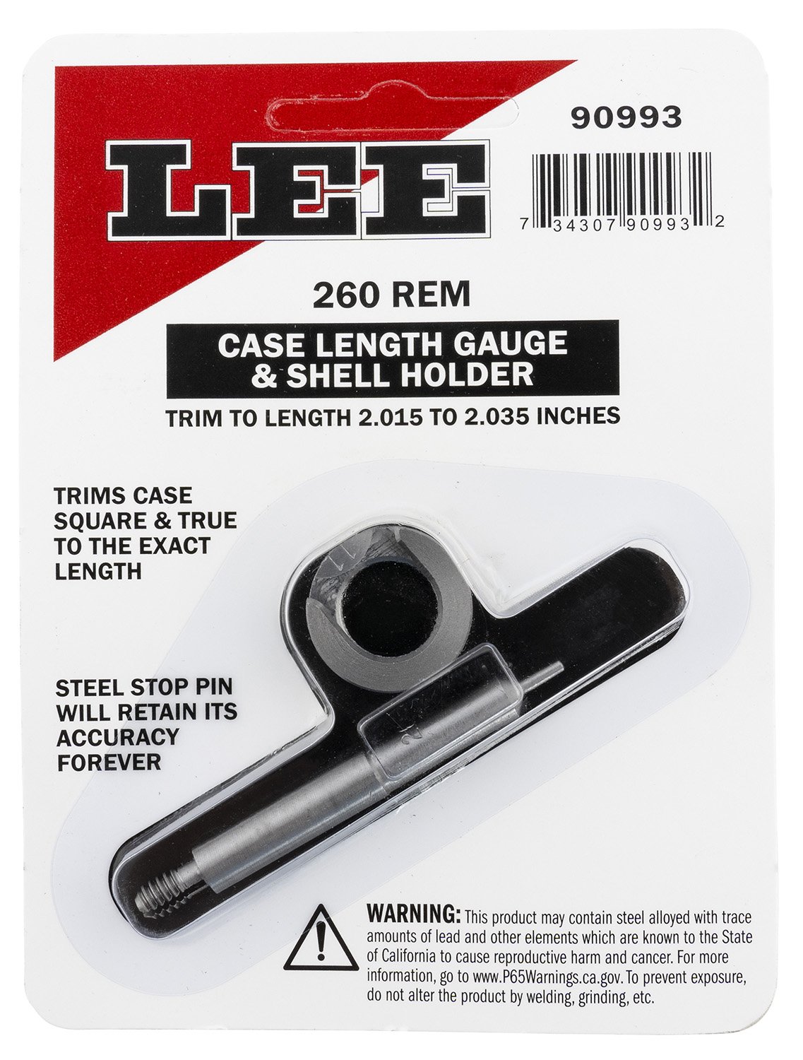 Buy Lee Case Length Gage and Shell Holder .260 Remington online