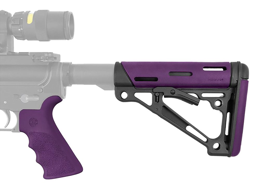 Buy Hogue 15655 OverMolded 2-Piece Kit Purple Rubber for AR-15 M16 M4 online