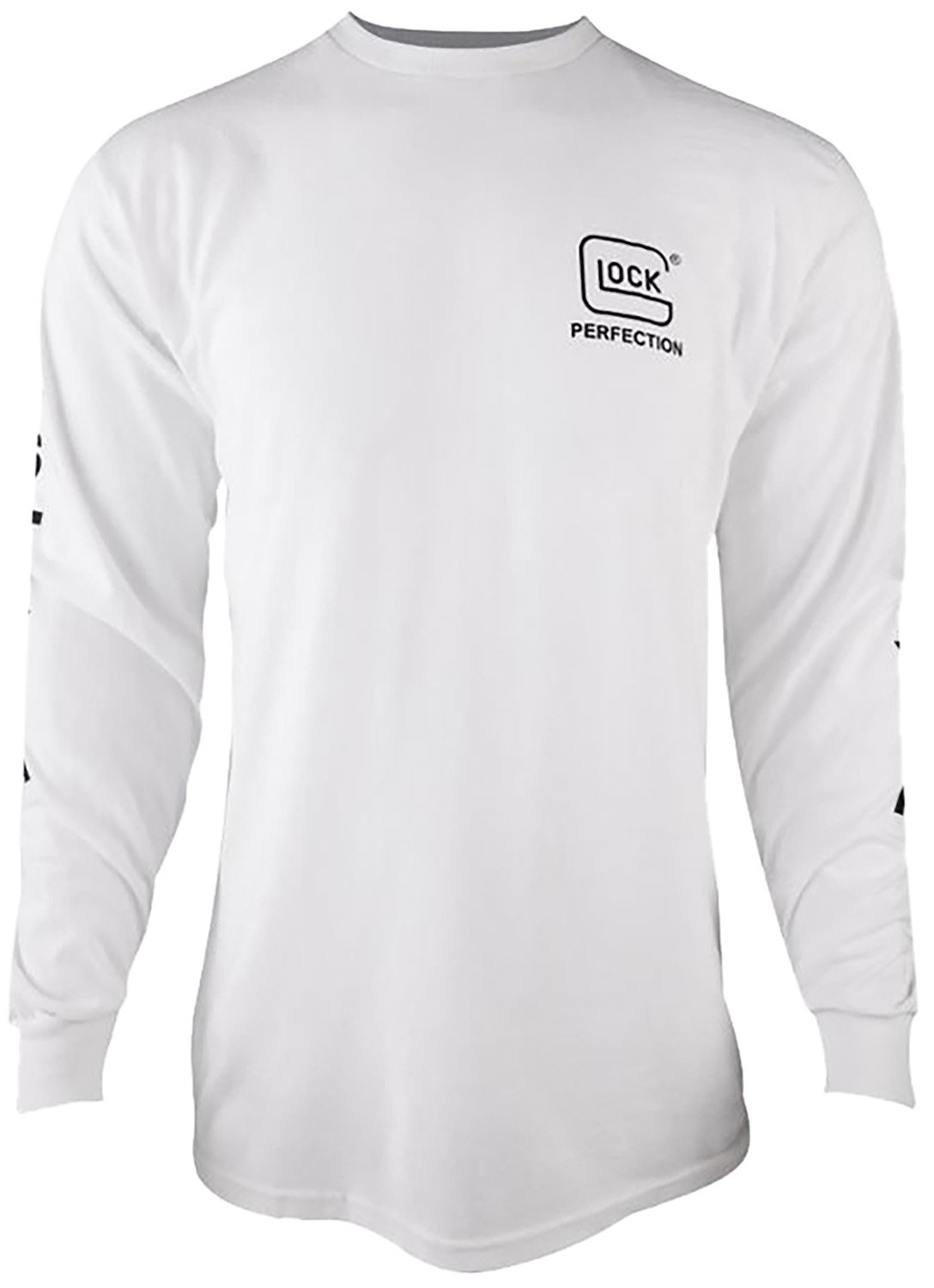 Glock AP96094 Perfection Long Sleeve Tee White Large Pre-Shrunk Cotton - Glock - LONG SLEEVE