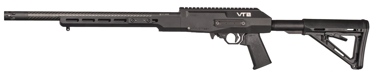 Volquartsen VT2 Rifle 17HMR 16.5 in Black Carbon Fiber 9+1 Capacity - Volquartsen - 17HMR