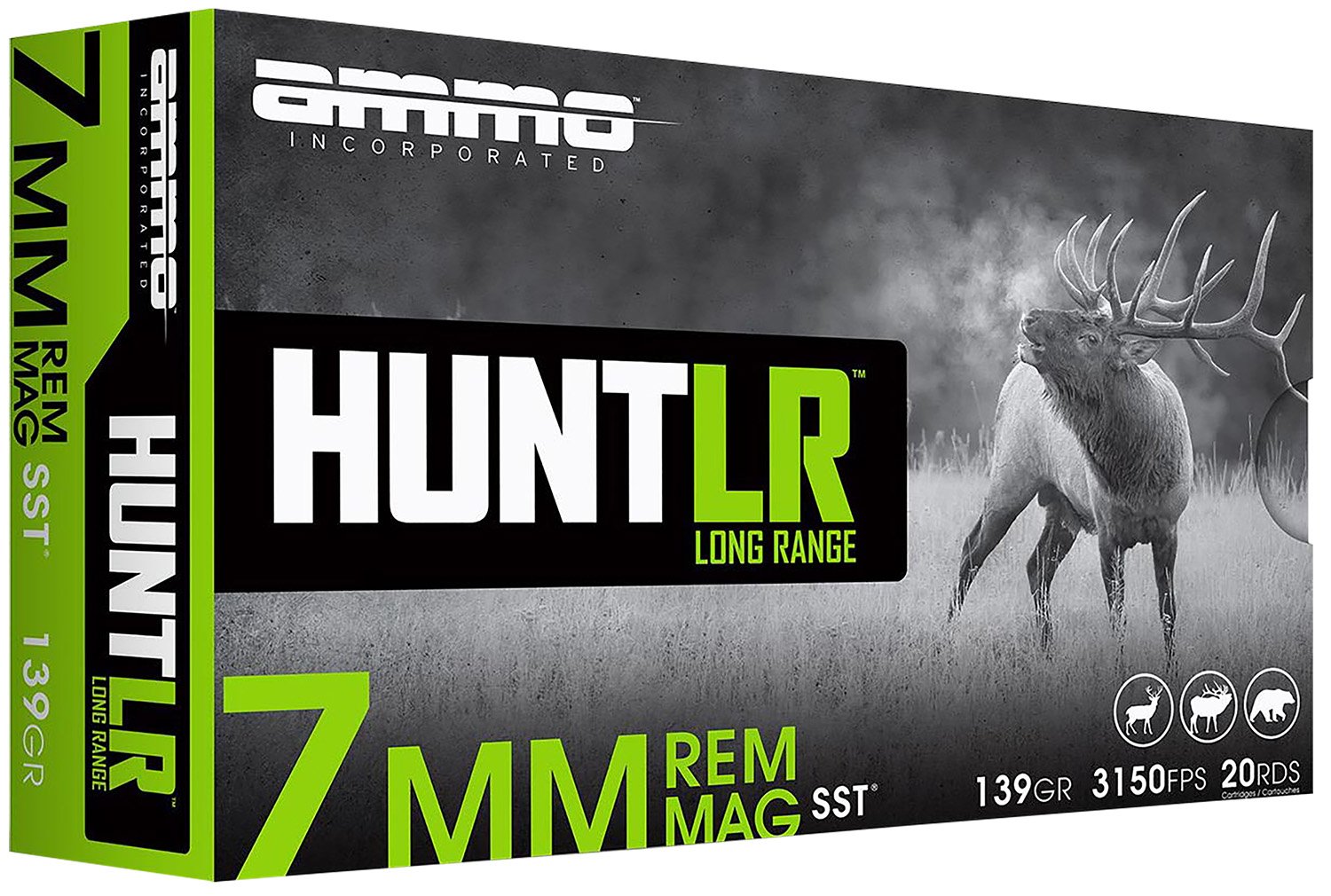 Ammo Inc. AI Signature 7mm Remington Magnum 139 Grain SST Brass Case Rifle Ammo 20 Rounds