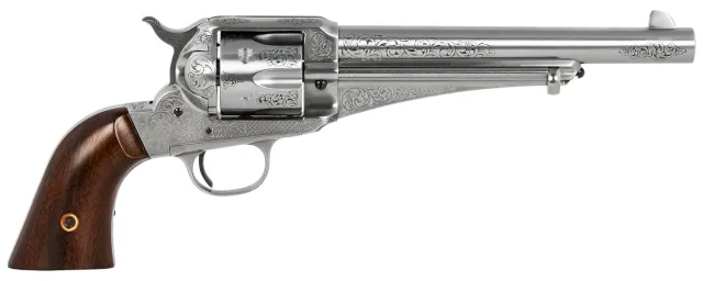 Taylors & Company 550389 1875 Army Outlaw 45 Colt 7.5" Revolver White Engraved - TAY - 45 Colt (LC) for sale at TheGunDock