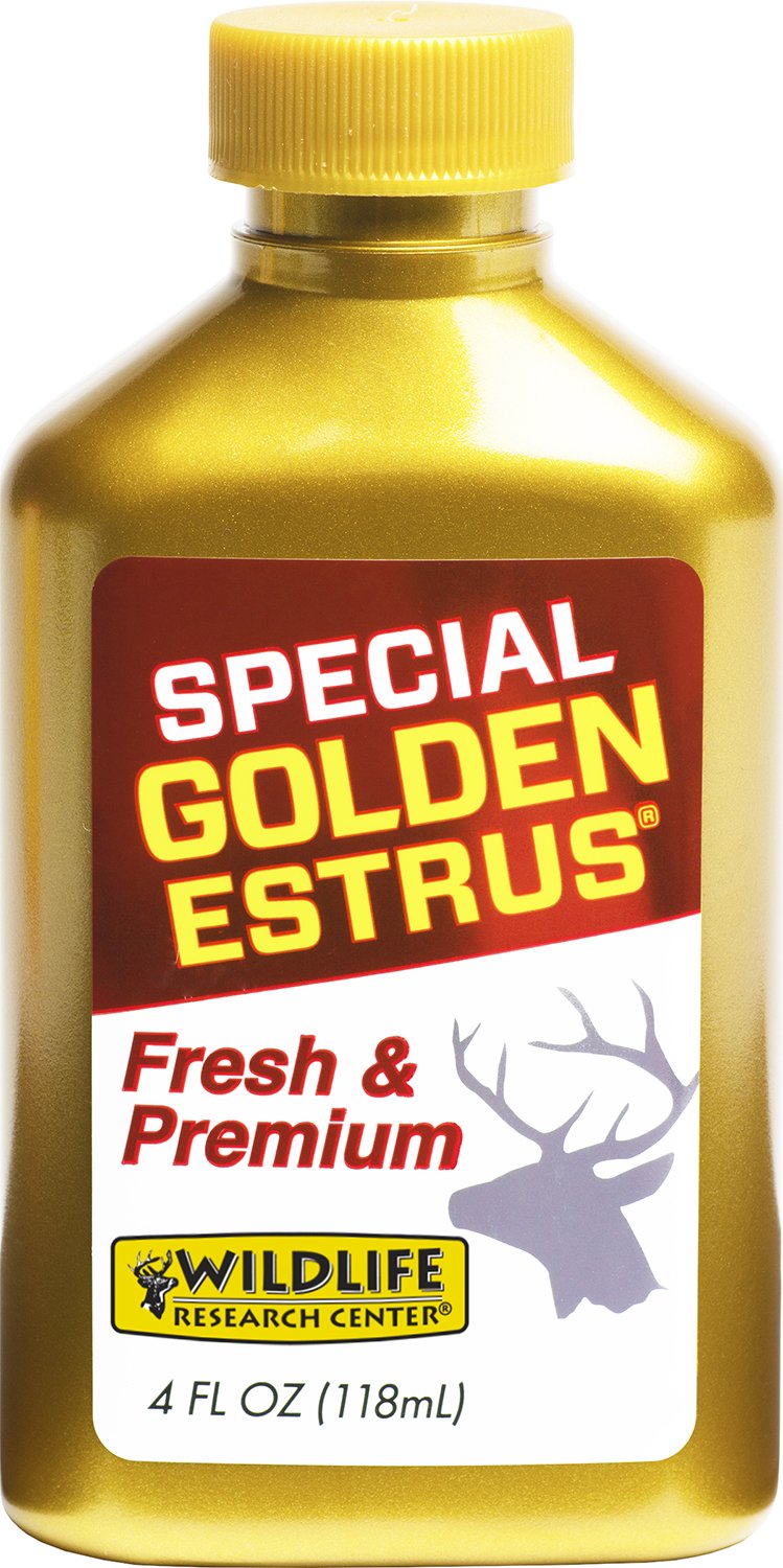 Wildlife Research 4054 Golden Estrus Buck Lure Deer Attractant Doe Scent 4 oz Bottle - Wildlife Research Center - DEER