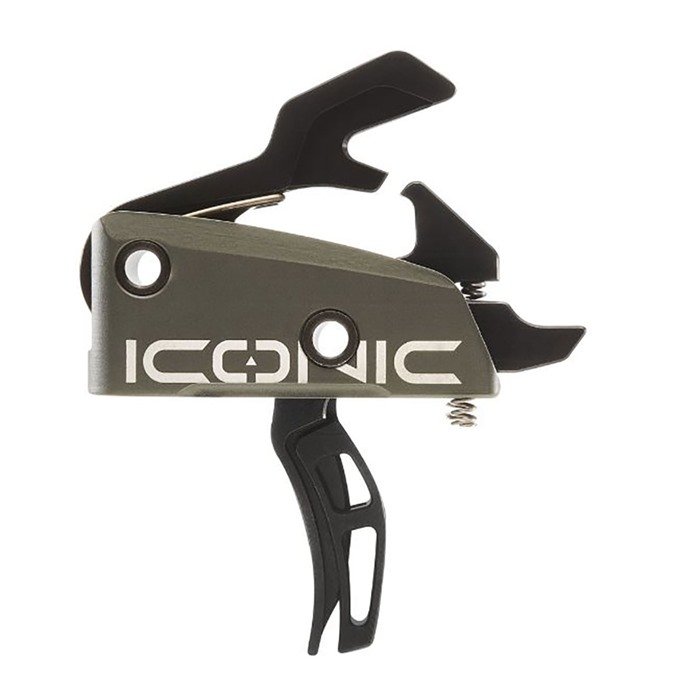 Rise Armament AR-15 Iconic Trigger Drop-IN Two Stage 3LBS Green