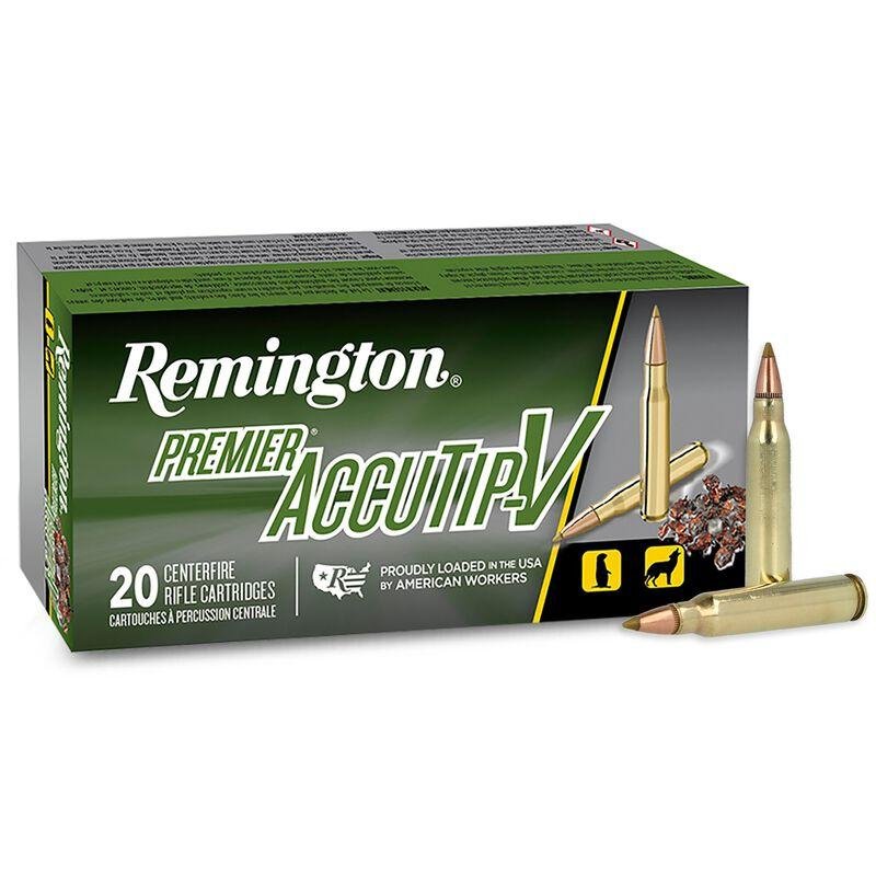 Remington Ammunition 29192 Premier Accutip-V 223Rem 55gr 20 Per Box/10 Case