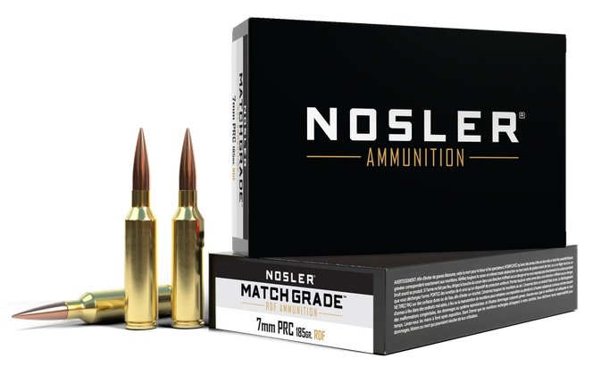 Nosler 51295 Match Grade 7mm PRC 185gr RDF HPBT Ammo 20 Rounds - Nosler - 7mm PRC