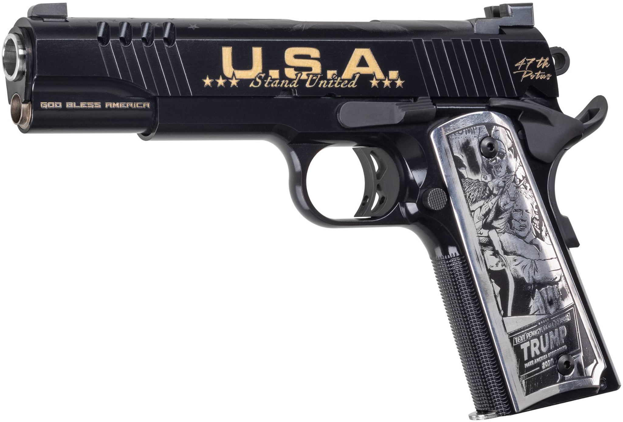 Auto-Ordnance 1911TCAC18 Trump Fight .45 ACP 5" TruGlo Sights Blemished