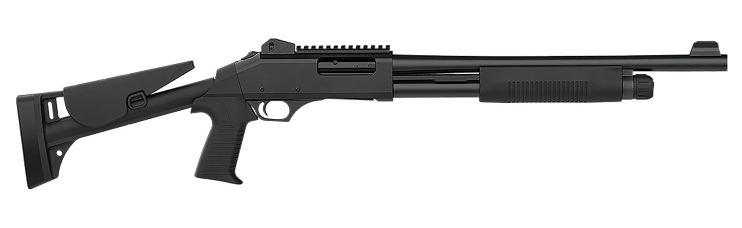 Dickinson TAC4-ST 12Ga 18.5" Pump Shotgun Ghost Ring Sights Pistol Grip
